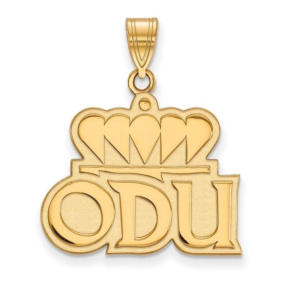 14k Yellow Gold Old Dominion U. Large Pendant - Picture 1 of 3